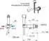 Sapho Unterputz-Armatur mit WC-Handbrause, rund, Progressive Patrone, schwarz matt (DB715)