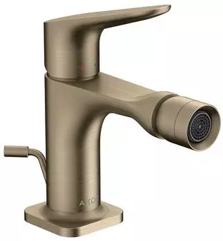 Hansgrohe Axor Citterio M Einhebel-Bidetmischer DN15 mit Zugstangen-Ablaufgarnitur, Brushed Nickel (34210820)