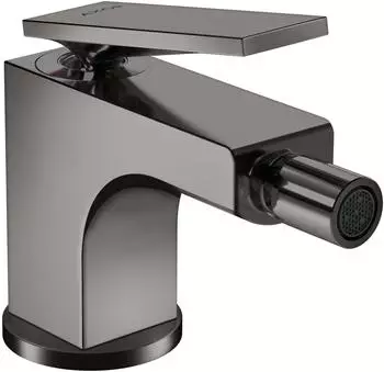 Hansgrohe Citterio Einhebel-Bidetmischer mit Zugstangen-Ablaufgarnitur Polished Black Chrome (39214330)
