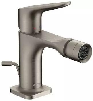 Hansgrohe Axor Citterio M Bidet-Einhebelmischer DN15 mit Zugstangen-Ablaufgarnitur, Edelstahl-Optik (34210800)