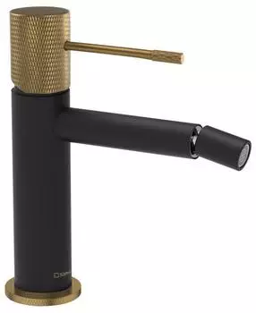 Sapho Solaris Bidetarmatur, Schwarz matt/Gold matt (WD003G)