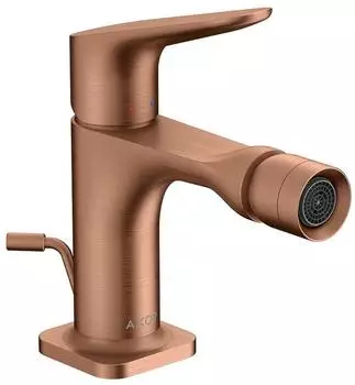 Hansgrohe Citterio M Einhebel-Bidetmischer mit Ablaufgarnitur DN15, Brushed Red Gold (34210310)