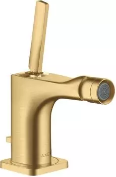 Hansgrohe Citterio E Einhebel-Bidetmischer mit Zugstangen-Ablaufgarnitur Brushed Gold Optic (36120250)