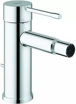GROHE Essence Einhand-Bidetbatterie chrom, Ausladung 111mm, mit Zugstangen-Ablaufgarnitur (24178001)