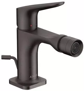 Hansgrohe Citterio M Einhebel-Bidetmischer mit Zugstangen-Ablaufgarnitur, brushed black chrome (34210340)