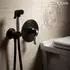 PaulGurkes Bidet-Unterputz Nostalgie schwarz WC-Dusche (PGSETBIDETR2-QP)