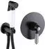 PaulGurkes Bidet-Unterputz Nostalgie schwarz WC-Dusche (PGSETBIDETR2-QP)