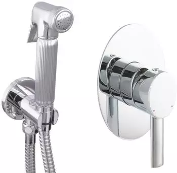 PaulGurkes Bidet-Set Unterputz-Armatur Intimdusche oval, Messing