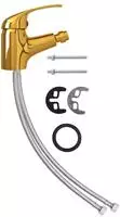 vidaXL Badezimmer Bidet Mischbatterie Golden 13x12 cm