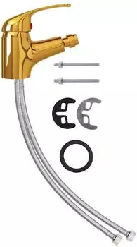 vidaXL Bidet Mischbatterie gold 13x12cm