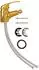vidaXL Bidet Mischbatterie gold 13x12cm