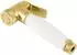PaulGurkes Bidet-Handbrause gold, Messing, Keramikgriff, Retro (PGHPBHS8-ZR)