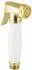 PaulGurkes Bidet-Handbrause gold, Messing, Keramikgriff, Retro (PGHPBHS8-ZR)