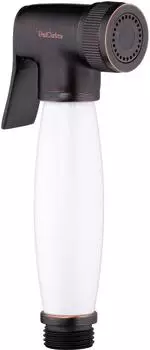PaulGurkes Bidet-Handbrause Retro-Stil, Messing mit Keramikgriff, schwarz (PGHPBHS8-QP)