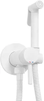 Rea Lungo Loop Bidetarmatur mit Duschset, Unterputz, wei&szlig; (REA-B0255)