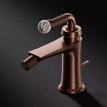 Steinberg 355 Metamorphosis Bidet-Einhebelmischer mit Ablaufgarnitur, Ausladung 132mm (3551300BC)