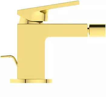 Ideal Standard Extra Bidetarmatur 113mm Ausladung, Metall-Ablaufgarnitur (BD511A2)