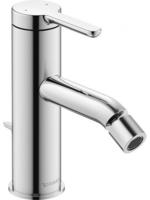 Duravit C.1 Bidetarmatur C12400001010 mit Ablaufgarnitur, Ausladung 121mm