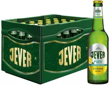 Jever Fun Zitrone Alkoholfreies Biermischgetränk 24x0,33l Flasche