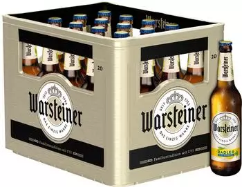 Warsteiner Radler Zitrone 0,0 Alkoholfrei 20x0,5l Kasten