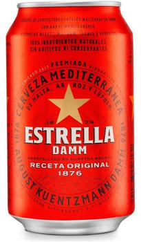 Estrella Damm 0,33l Dose
