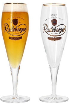 Van Well Van Well 2x Radeberger Pilsener Biergläser 0,3L geeicht Pilstulpe Bierpokal Beer