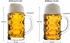 LUXENTU Bierkrüge und Maßkrüge Set 4-teilig