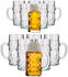 LUXENTU Bierkrüge und Maßkrüge Set 12-teilig