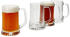 MamboCat 4x Artisan Bierkrug 250ml mit Sternboden & Henkel Bierhumpen klar 0,25L aus Glas
