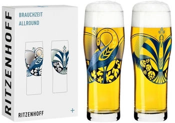 Ritzenhoff 2er Set Weizenbiergläser BRAUCHZEIT ALLROUND 04 P. Herbst 2022