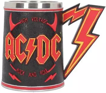 Nemesis Now AC/DC Bierkrug, Schwarz (B4295N9)