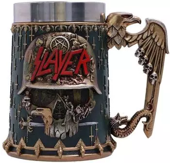 Nemesis Now Slayer Eagle Helmet Skull Logo Bierkrug (B5580T1)