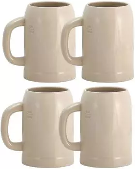 Rastal Grenzauer Bierkrug 0,5L Steingut, 4er-Set (4250857219773)