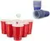 Relaxdays Beer Pong Becher 473ml, rot/blau, 100er-Set