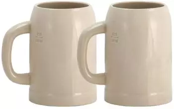 Rastal Grenzauer Bierkrug Steingut 0,5L, 2er Set