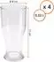 Spetebo Mehrweg Kunststoff Bierglas 520ml, 6er-Set, kratzfest (5004)