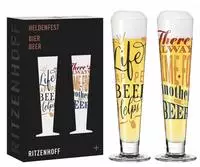 Ritzenhoff 6271002, RITZENHOFF Bierglas-Set HELDENFEST F25 Set mit 2 St&uuml;ck &agrave; 385 ml