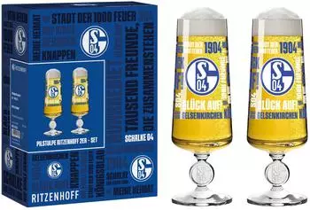 Ritzenhoff FC Schalke 04 Pilstulpe 368ml, 2er-Set (9051002)