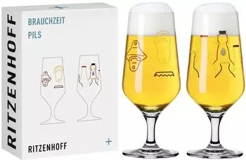Ritzenhoff Brauchzeit Pilsglas-Set #13 & #14 von Ana Vasconcelos (3471007)