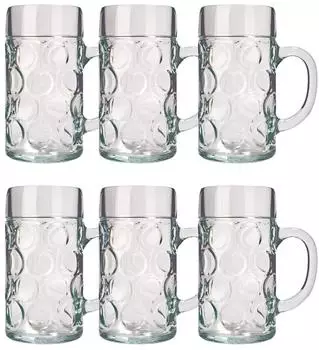 ich-zapfe ISAR Biergläser 0,3L, 6er Set, transparent (NEW-7299)