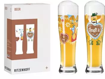 Ritzenhoff Brauchzeit Weizenbierglas 2er-Set, 500ml (6021003)