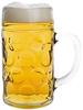 Stölzle Oberglas Bierkrug ISAR / 2er Set Bierkrüge 1 Liter/Stabiler Bier