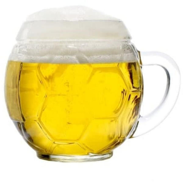 ich-zapfe Bierglas 6er Set Fussball Bierkanne 0,3 Liter