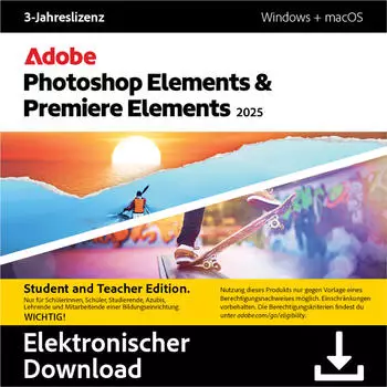 Adobe Photoshop Elements & Premiere Elements 2025 (EDU)
