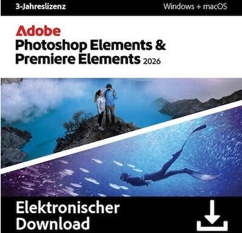 Adobe Photoshop Elements & Premiere Elements 2026 (1 Ger&auml;t) (3 Jahre)