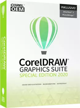 Corel CorelDRAW Graphics Suite Special Edition 2020 inkl. AfterShot 3 + PhotoMirage Express, DVD-Box (CDGSSE2020DEDVDOEMEU)