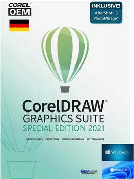 Corel CorelDRAW Graphics Suite 2021 Special Edition, Windows, Dauerlizenz (ESDCDGSSE2021DEOEM)