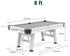 Sportime Outdoor Azure, 8 ft (Tischmaß: 251x140)