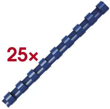 Fellowes Plastikbinder&uuml;cken A4 21 Ringe 10mm blau, 25 St&uuml;ck