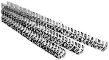 Ibico WireBind Drahtbinderücken A4 34-Ringe 6mm silber, 100 Stück (RG810497)
